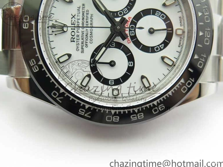 116500 Bracelet Noob Bezel Ceramic Edition Daytona A7750 White SS on 1:1 Dial Best 0520